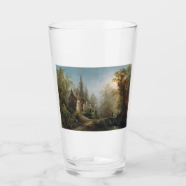 Noche iluminada por la luna sobre la capilla del c