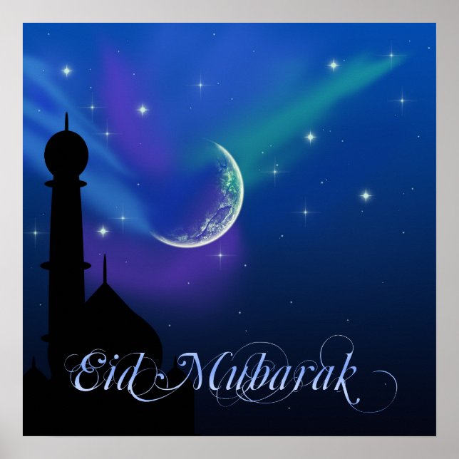 Noche mágica de Eid - impresión de Poster de salud (Frente)