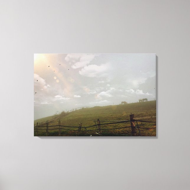 Noche mística, arte de barrido de caballos (Anverso)