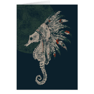 noche nativa de caballito de mar