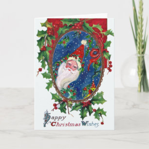 NOCHE navidad / SANTA CON HOLLYBERRY CROWN