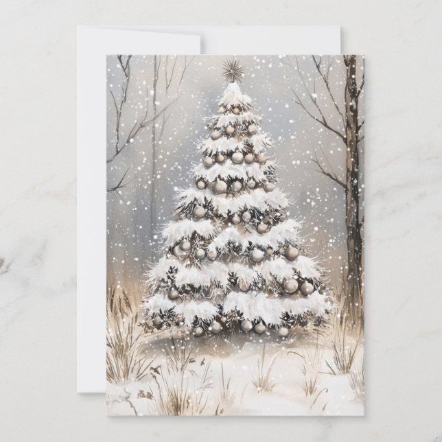 Noche Nevada de Navidad (Anverso)