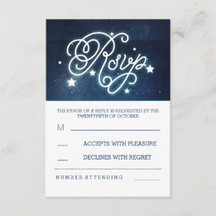 noche romántica estrellas del cielo boda RSVP