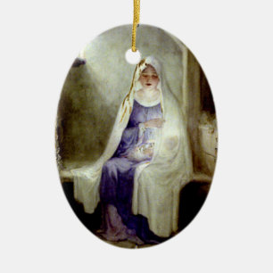 Noche santa Madonna de O y ornamento del niño