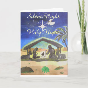 ¡Noche silenciosa! Tarjetas de felicitación santas