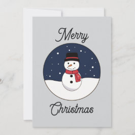 Noche Snowman Feliz Navidad