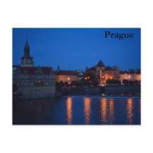 NOCHE SOBRE LA POSTAL DE PRAGA