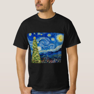 Noche Van Gogh Starry - Camiseta del árbol de Navi