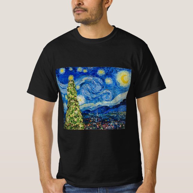 Noche Van Gogh Starry - Camiseta del árbol de Navi (Anverso)