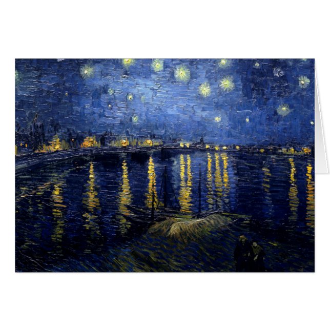 Noche Van Gogh Starry Sobre Rhone (Anverso (Horizontal))