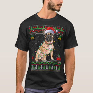 Nochebuena al estilo de suéter Santa Bulldog franc