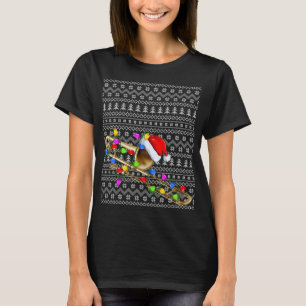 Nochebuena de alumbrado de trombón Sweater Feo Tro
