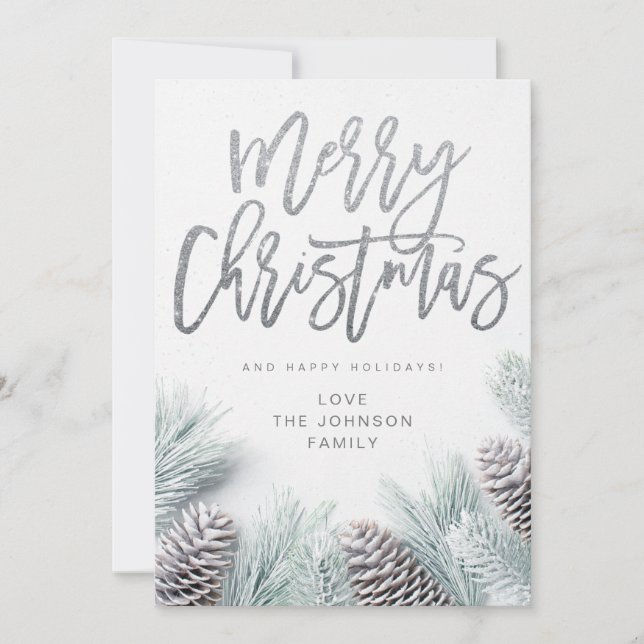 Nochebuena de nieve y flores de hojas (Anverso)