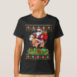 Nochebuena estilo suéter Santa Riding Christma<br><div class="desc">Feo Navidad Estilo suéter Santa Riding Navidades de cabra arriba</div>