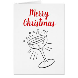 Nochebuena navideña de navidad con vino de champañ