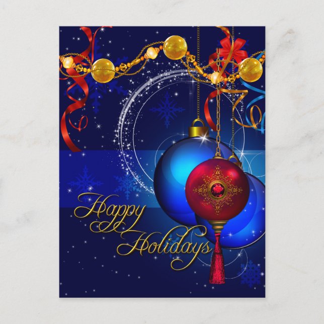 Nochebuena postcard Feliz Navidad Felices Fiestas (Anverso)