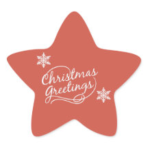 Nochebuena roja con Pegatinas de copas de nieve