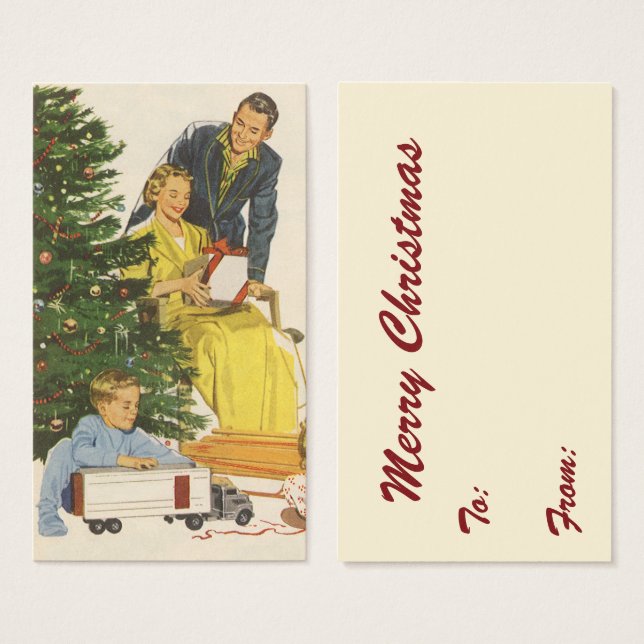 Nochebuena vintage, inauguración familiar (Anverso y reverso)