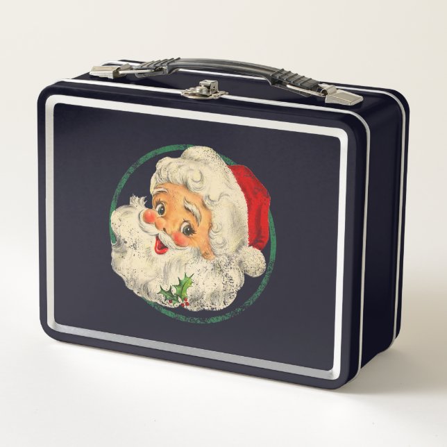 Nochebuena vintage Papá Noel enfrenta la vieja mod (Anverso)