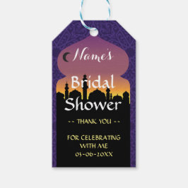 Noches árabes gracias etiqueta a favor de ducha de