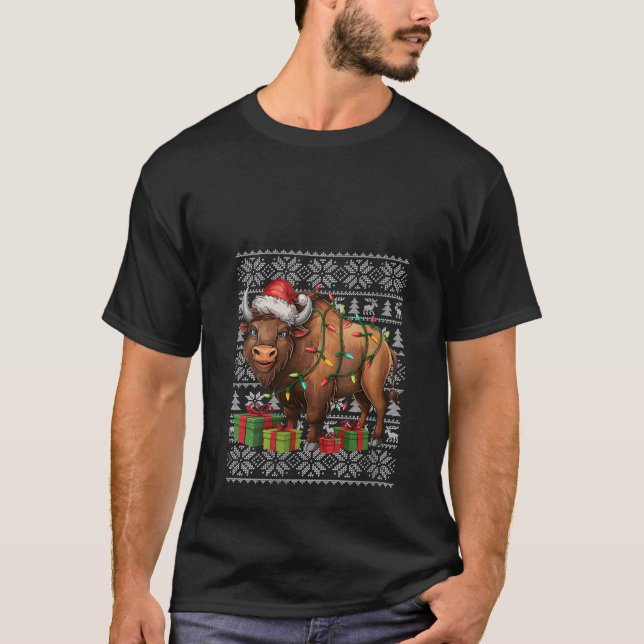 Noches de Navidad Estilo Suéter Feo Santa Hat Biso (Anverso)