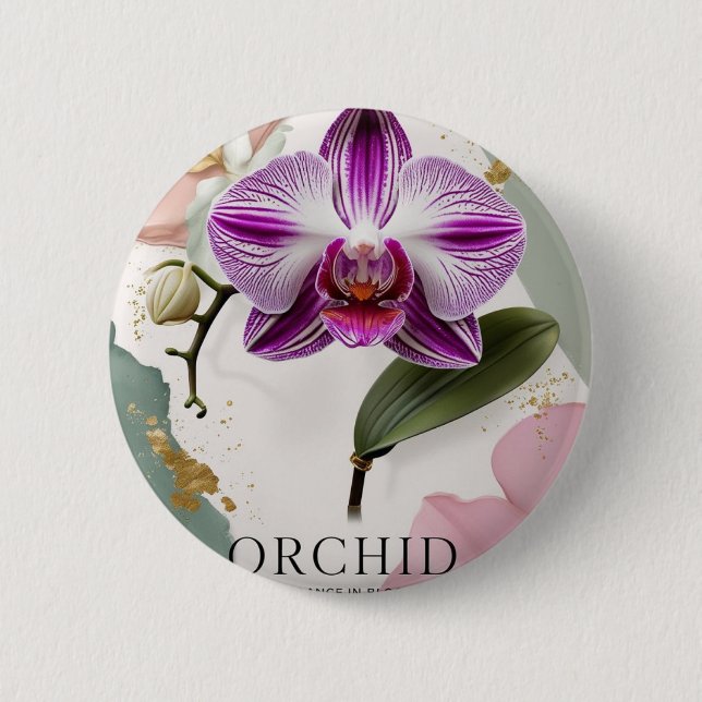 Noches de orquídeas, BOTÓN del Jardín Botánico de  (Anverso)