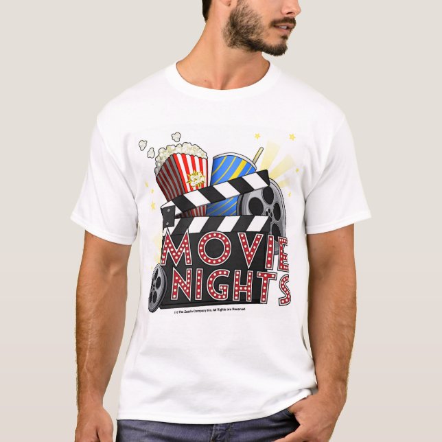 *NOCHES DE PELÍCULA* Camiseta gráfica (Anverso)
