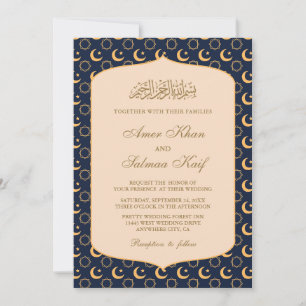 Noches de Ramadán invitaciones a bodas musulmanas