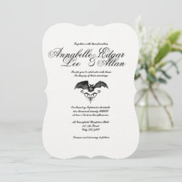 Noches - Elegante invitación a la boda gótica