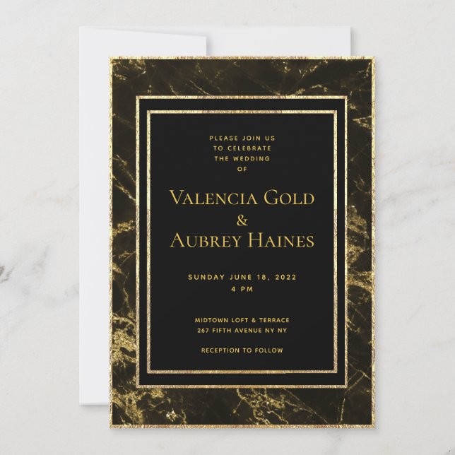 Noches En La Suite De Invitación A La Boda De Gran (Anverso)