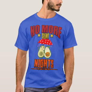 Noches silenciosas - Graciosa camiseta gráfica con