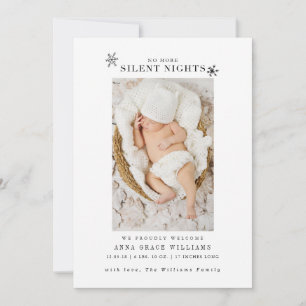 Noches silenciosas Invitación de Navidades recién 