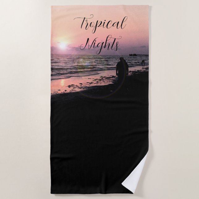 Noches Tropicales Toalla de Playa Sunset (Anverso)