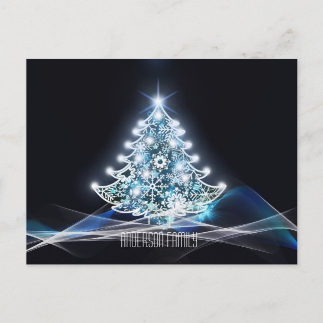 Nochevieja dorada y elegante postal (Anverso)