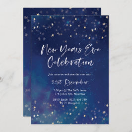 Nochevieja Estrellas fiestas Invitación