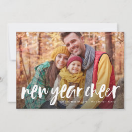 Nochevieja juguetona tarjeta de fotos moderna