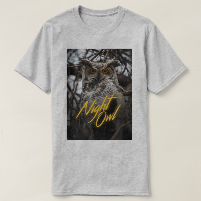 Noctámbulo - camiseta retra del estilo (Diseño del anverso)