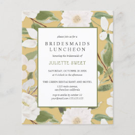 Nodesmaids Luncheon | Flores blancas hojas amarill