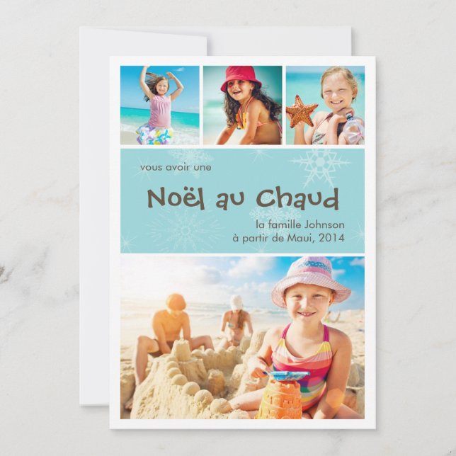 Noël au Chaud 4-carte de vacances (Anverso)