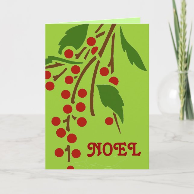 Noel con tarjeta Berries (Anverso)