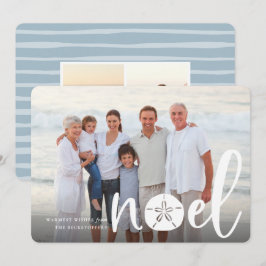 Noel costero | Tarjeta fotográfica de vacaciones