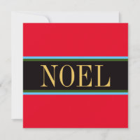 NOEL Fun Navidades brillantes Rayas Negras Rojas V