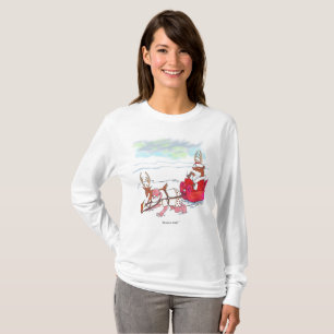 Noel Golpe mujeres camiseta blanca de manga larga