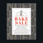 NOEL Holiday Bake Sale Volante gris oscuro<br><div class="desc">Este moderno y moda volante de venta de pasteles "NOEL" navidades de vacaciones cuenta con un fondo gris oscuro con un árbol de navidad. Personalízalo para tus necesidades. Puedes encontrar productos coincidentes en mi tienda.</div>