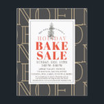 NOEL Holiday Bake Sale Volante gris oscuro<br><div class="desc">Este moderno y moda volante de venta de pasteles "NOEL" navidades de vacaciones cuenta con un fondo gris oscuro con un árbol de navidad. Personalízalo para tus necesidades. Puedes encontrar productos coincidentes en mi tienda.</div>