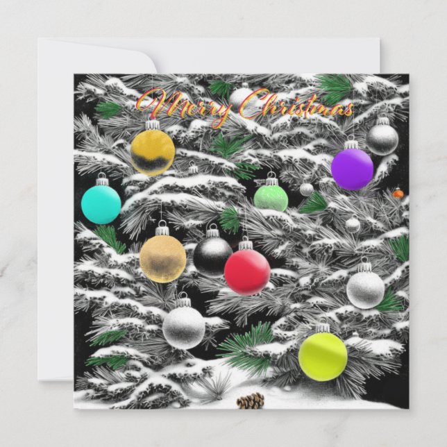  Noël noir et blanc et couleurs (Anverso)