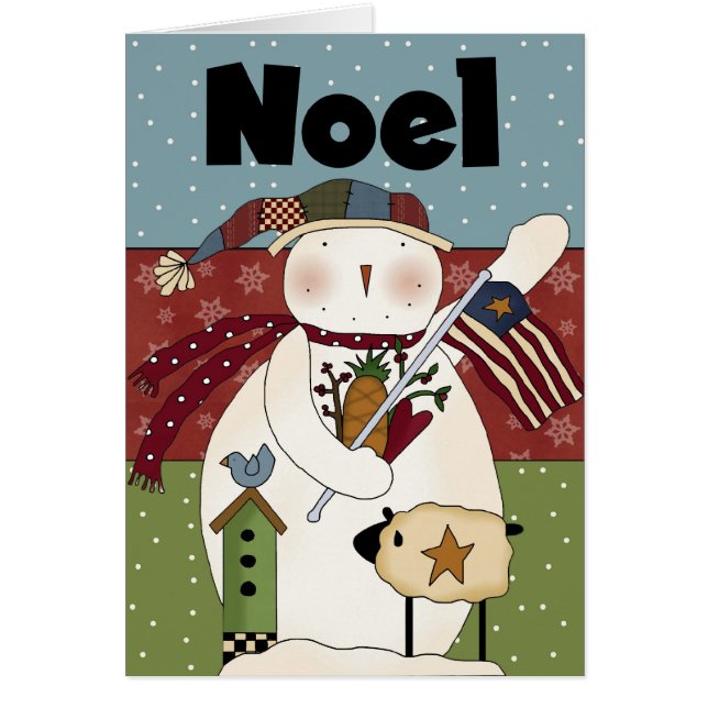 Noel Snowman Card (Frente)
