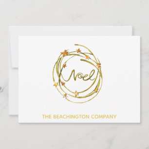 *~* NOEL Wreath Corporate Holiday Card