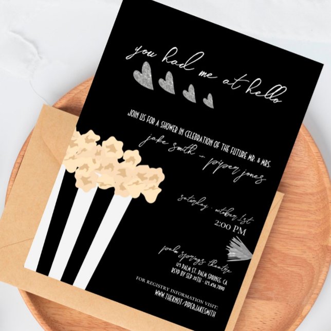 Noir de película - Negro - Invitación a ducha de b (Subido por el creador)