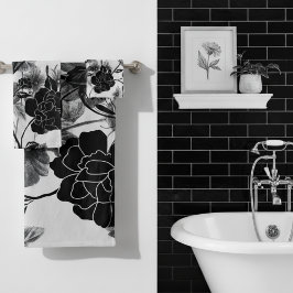 Noir floral de mariposa moderna